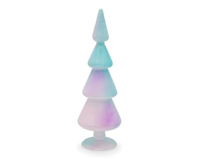 Foto 1 | Escultura de Pino de Navidad Árbol Tornasol B de Vidrio