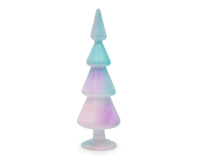 Foto 2 | Escultura de Pino de Navidad Árbol Tornasol B de Vidrio