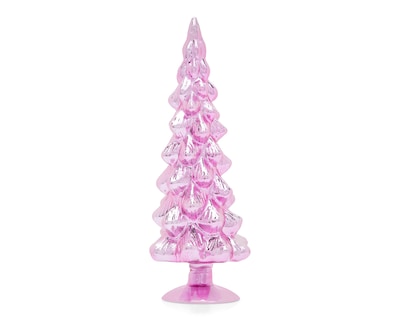 Foto 2 | Escultura de Pino de Navidad Pinky 2 de Vidrio