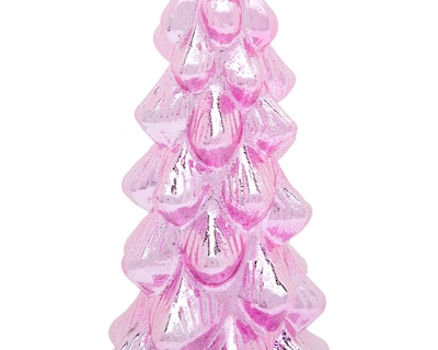 Foto 3 | Escultura de Pino de Navidad Pinky 2 de Vidrio