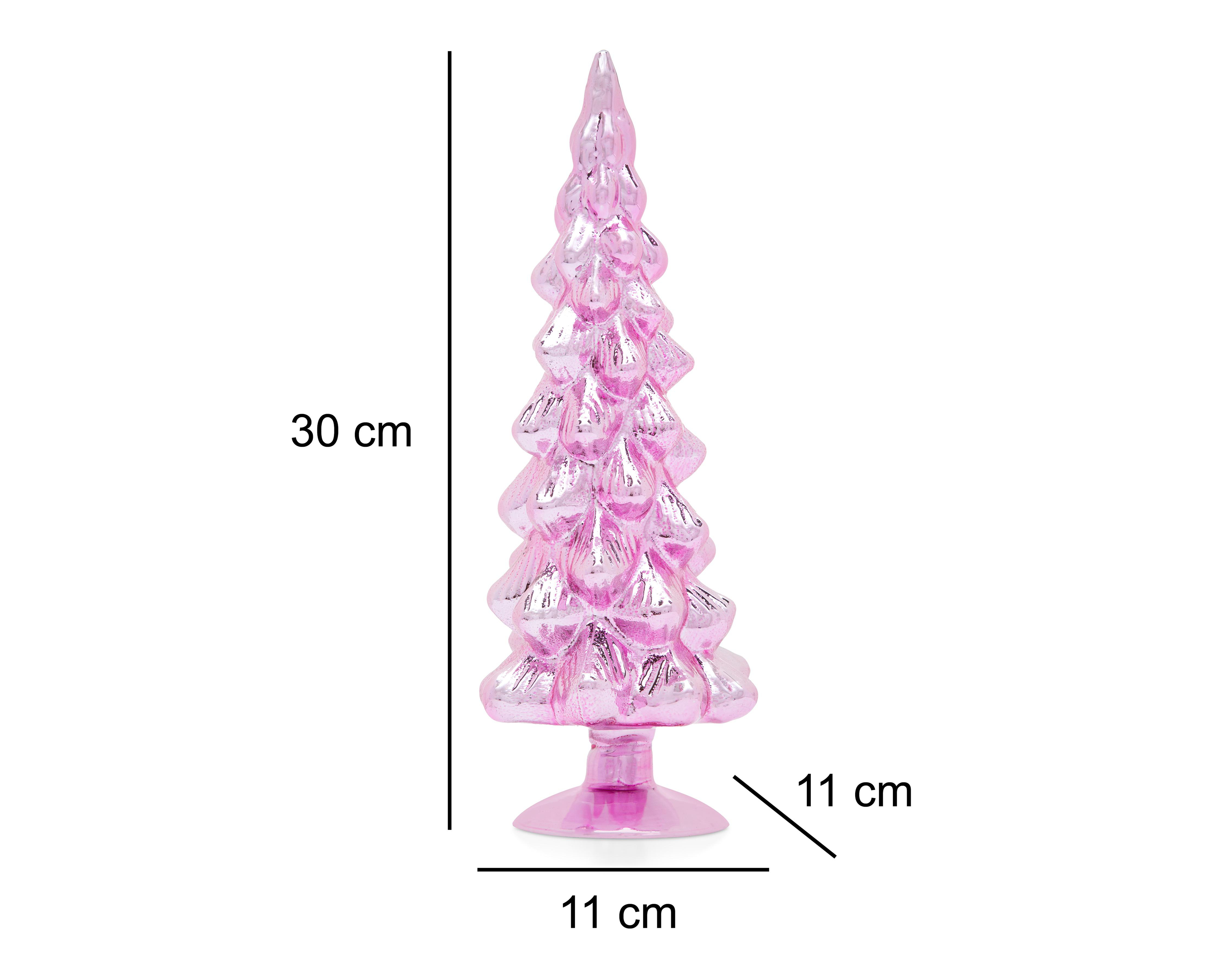 Foto 5 | Escultura de Pino de Navidad Pinky 2 de Vidrio