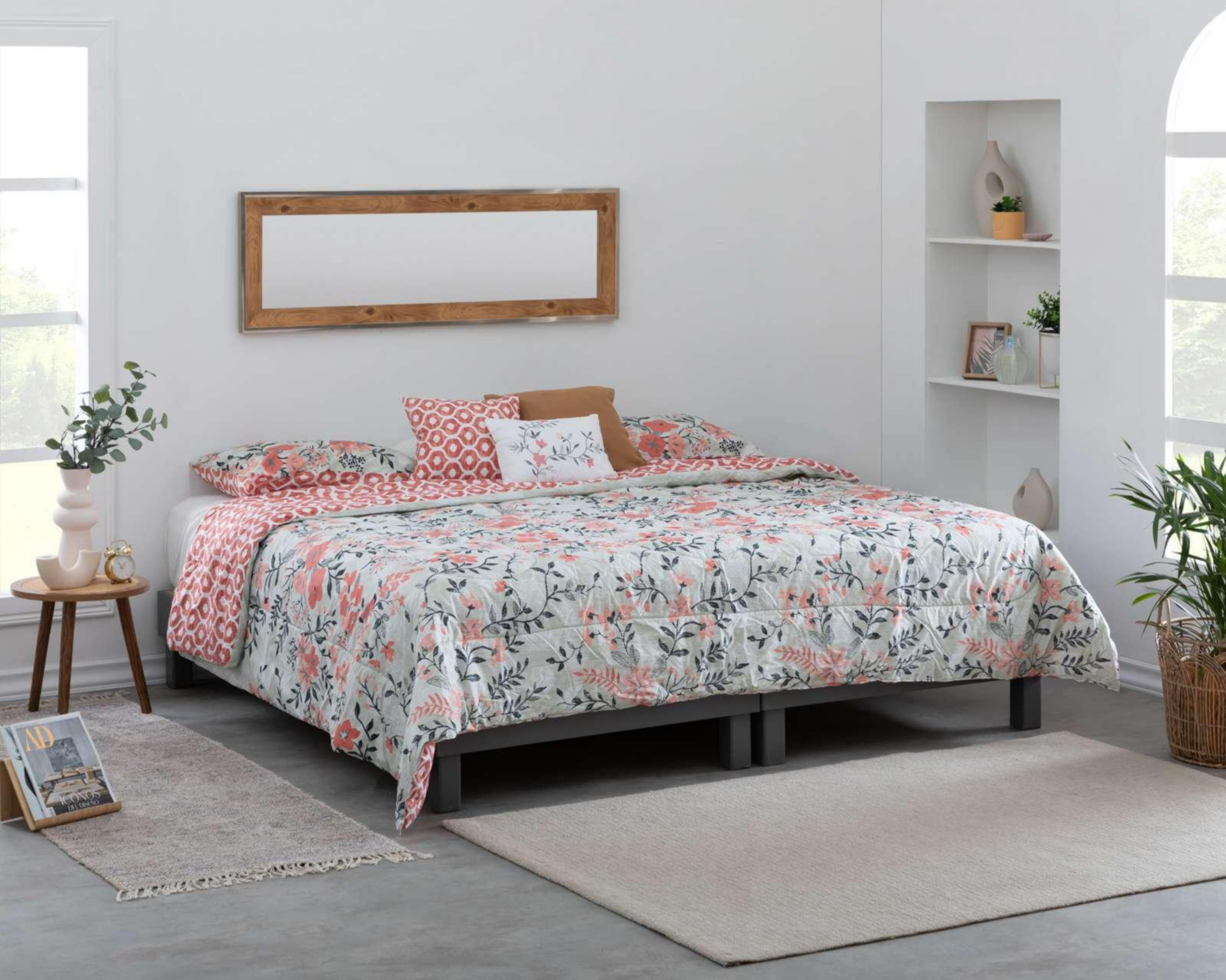 Edredón Starhaus King Size Karla Beige 5 5 Piezas
