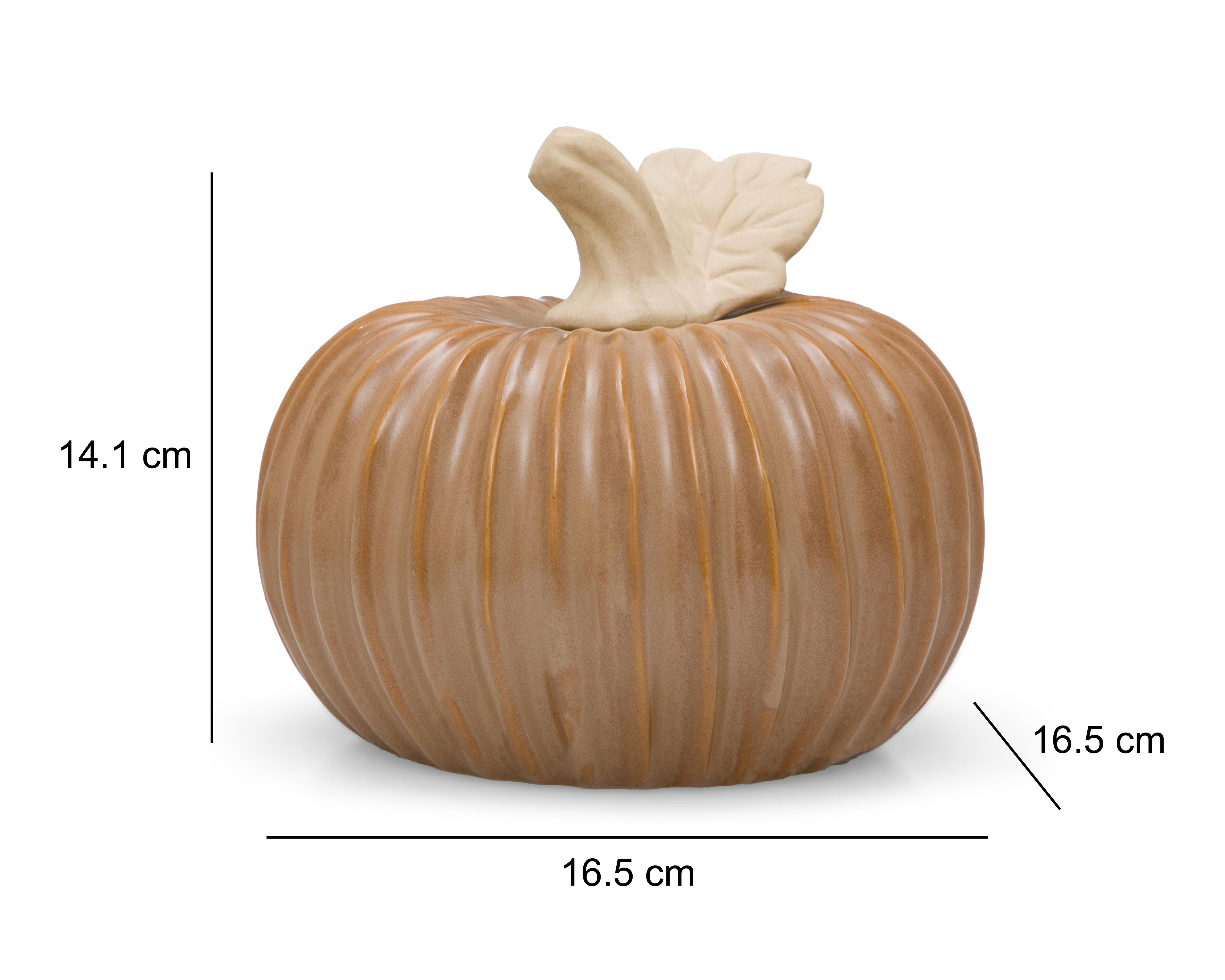Foto 7 pulgar | Escultura de Calabaza Brajesh de Cerámica
