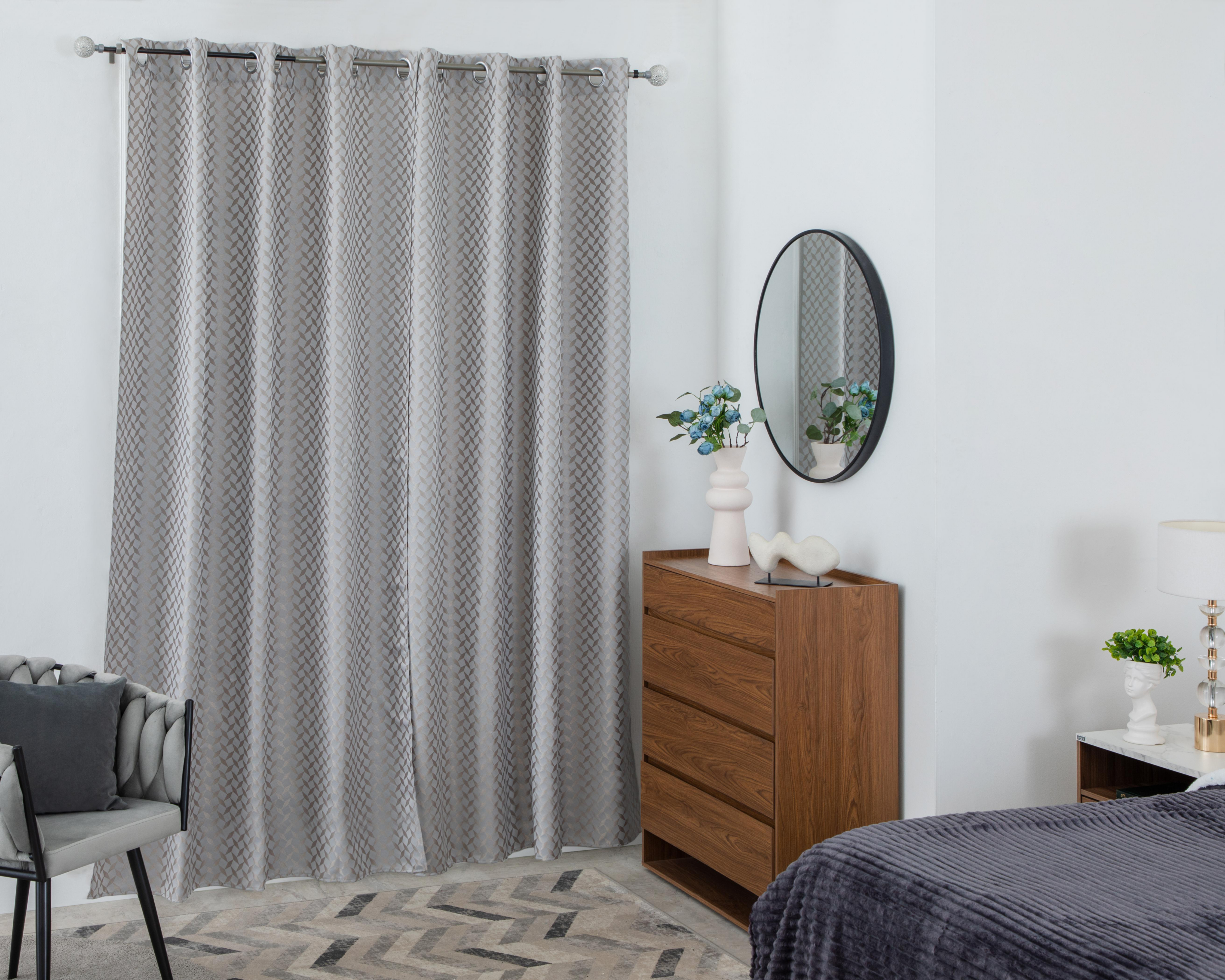 Cortinas Sofia 280 x 225 cm Gris