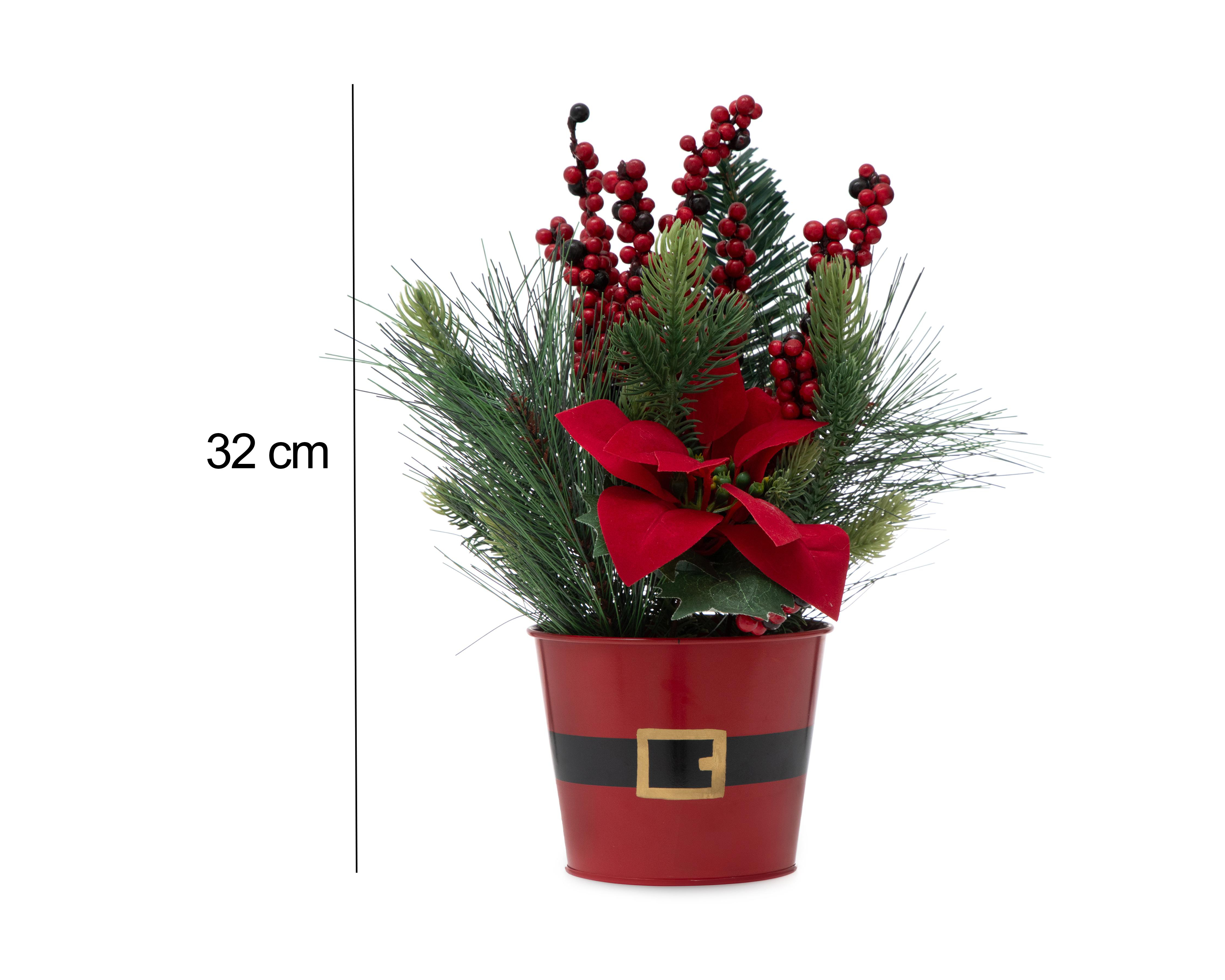 Foto 6 pulgar | Planta Artificial Starhaus Nochebuena 32 cm