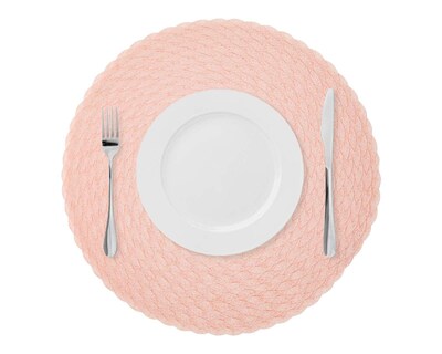 Foto 1 | Mantel Individual Starhaus Circular Rosa 4 Piezas