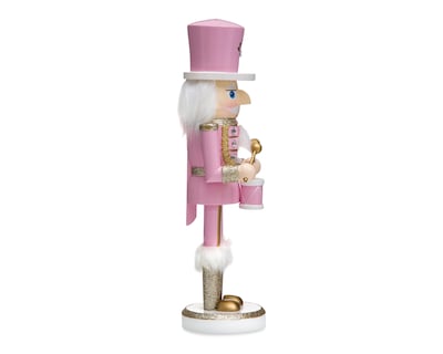 Foto 3 | Figura Decorativa Cascanueces de Navidad Pink Nutcracker A de Madera