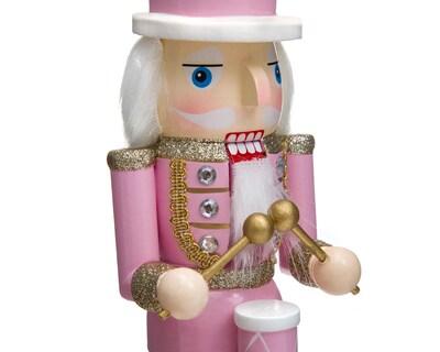 Foto 4 | Figura Decorativa Cascanueces de Navidad Pink Nutcracker A de Madera