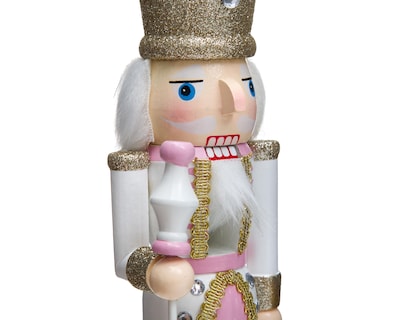 Foto 4 | Figura Decorativa Cascanueces de Navidad Pink Nutcracker B de Madera