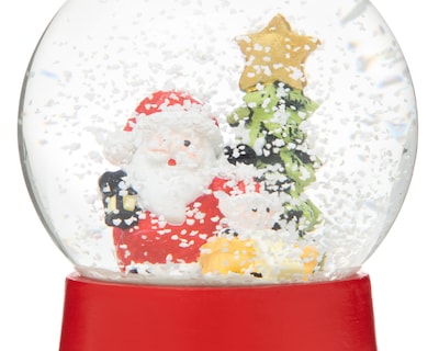 Foto 4 | Esfera de Nieve de Navidad Globo Santa de Resina