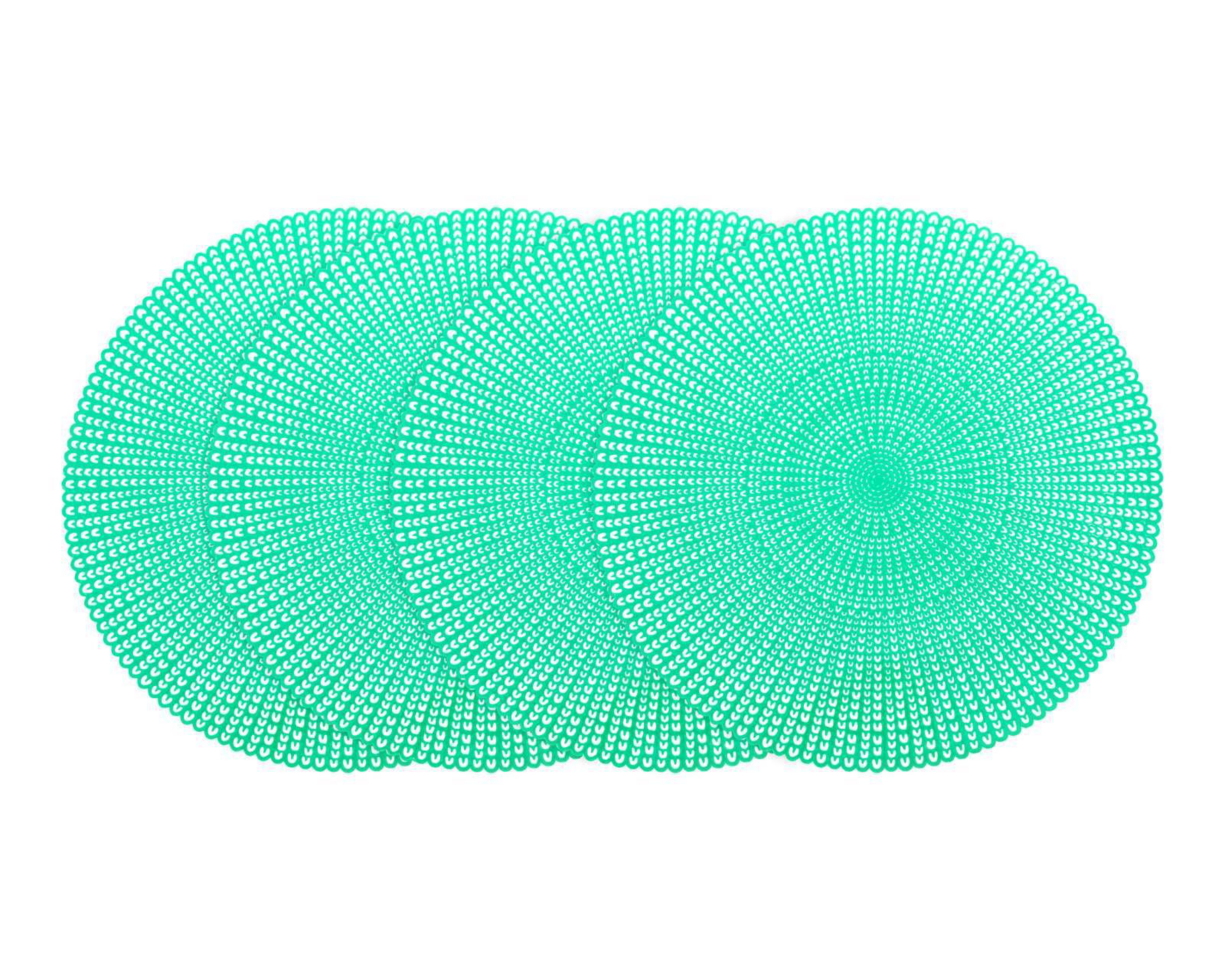 Foto 4 pulgar | Mantel Individual Starhaus Circular Turquesa