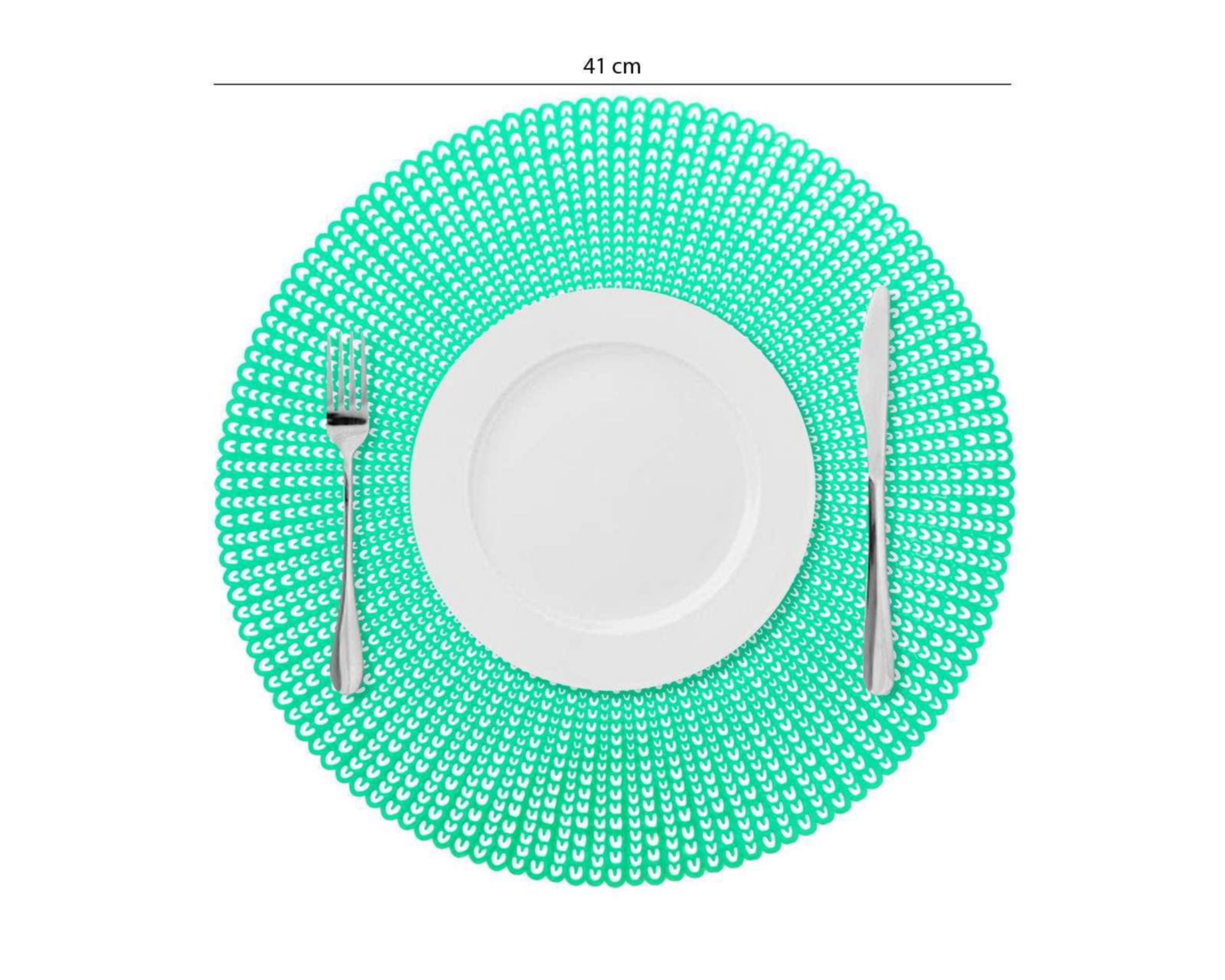 Foto 5 | Mantel Individual Starhaus Circular Turquesa