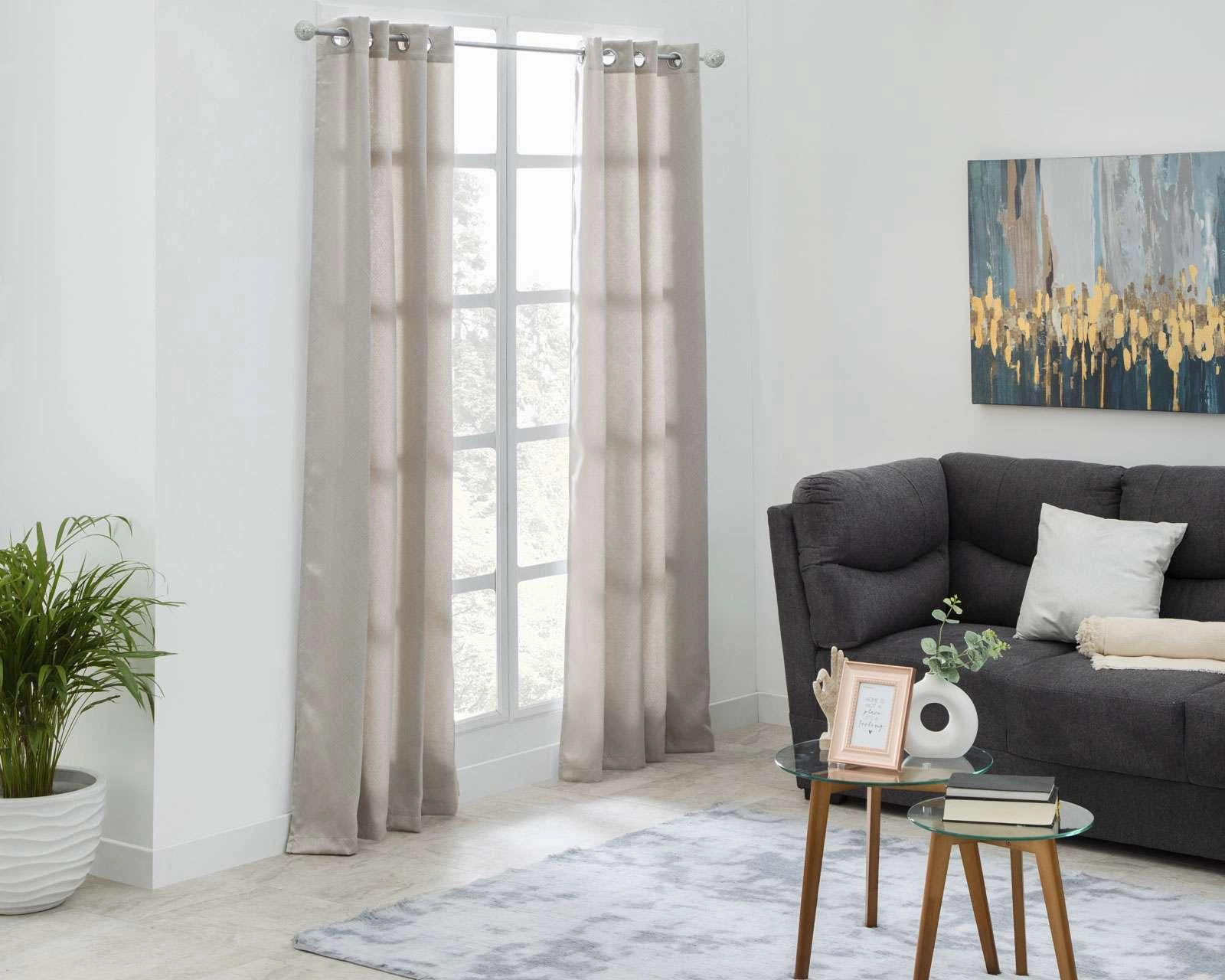 Foto 1 | Cortina Amir 132 x 225 cm Gris