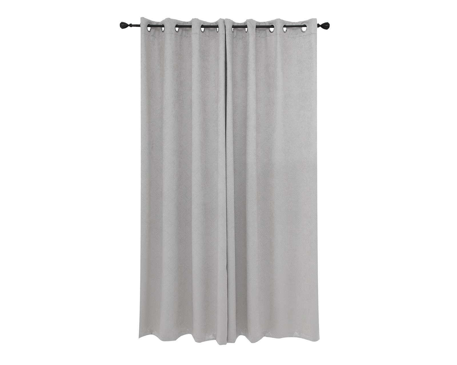 Foto 3 pulgar | Cortina Amir 132 x 225 cm Gris