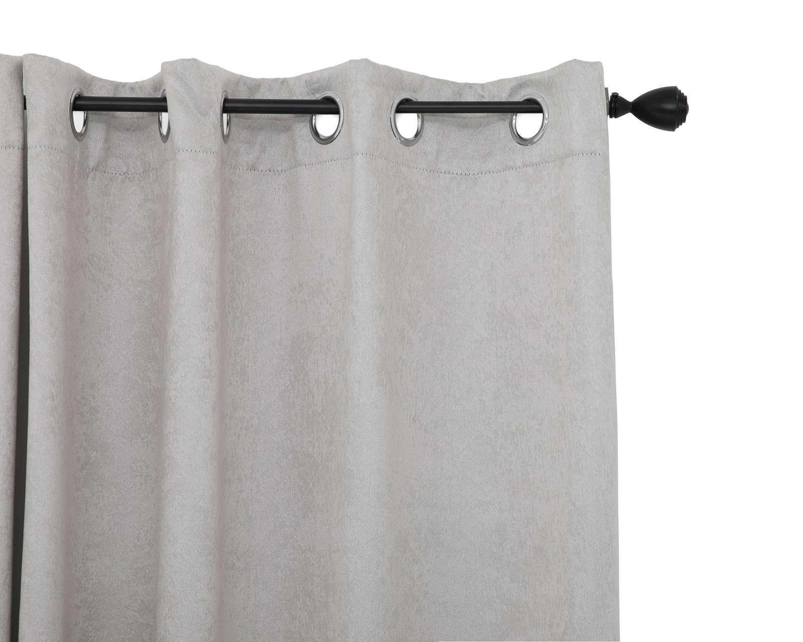 Foto 3 | Cortina Amir 132 x 225 cm Gris