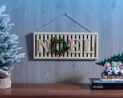 Foto 4 | Letrero Decorativo de Navidad Papá Noel de Madera
