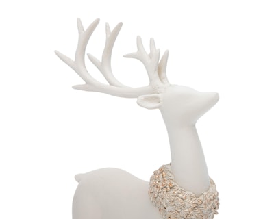 Foto 4 | Figura Decorativa de Venado de Navidad Deer B de Resina