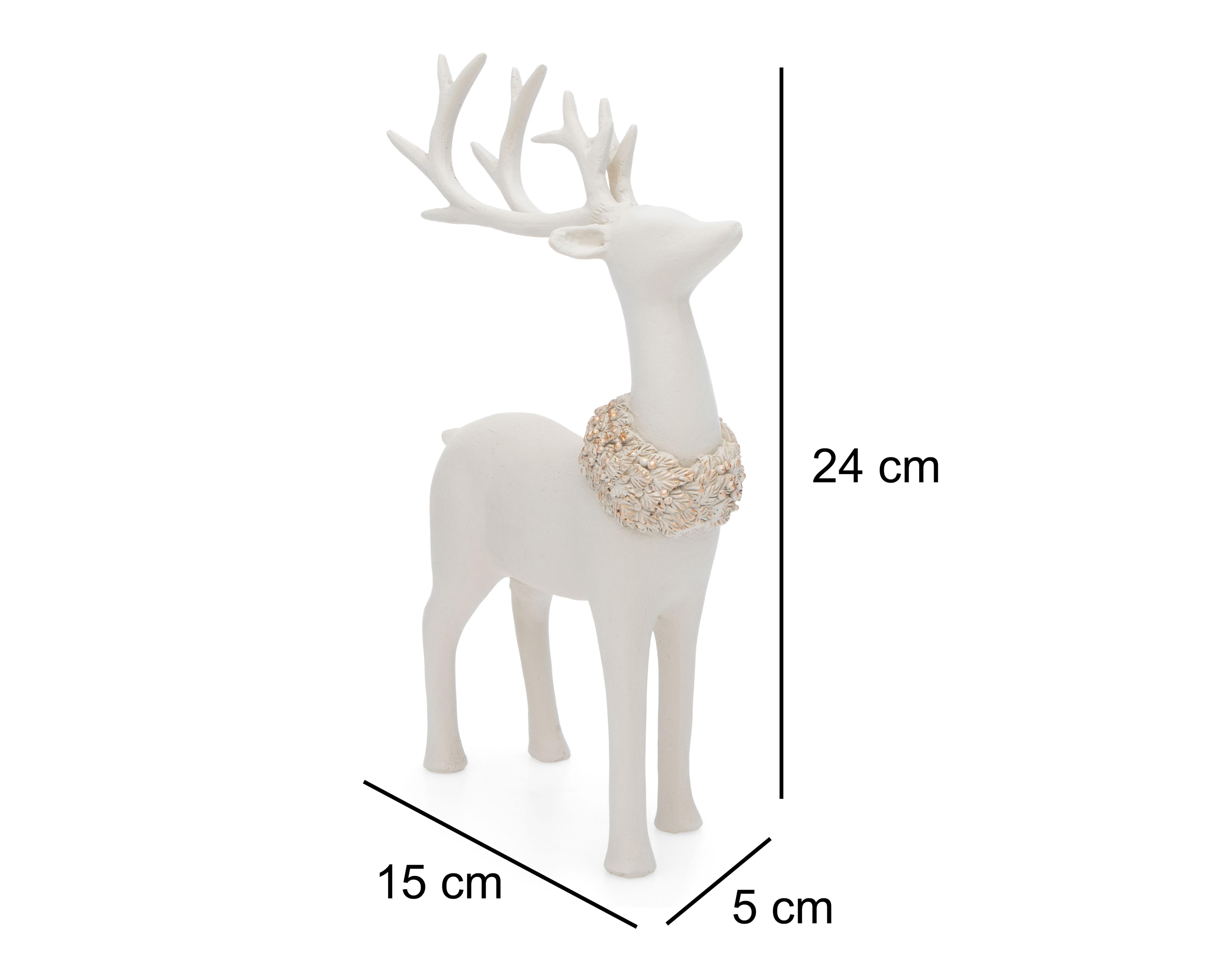Foto 7 pulgar | Figura Decorativa de Venado de Navidad Deer B de Resina