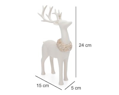 Foto 6 | Figura Decorativa de Venado de Navidad Deer B de Resina
