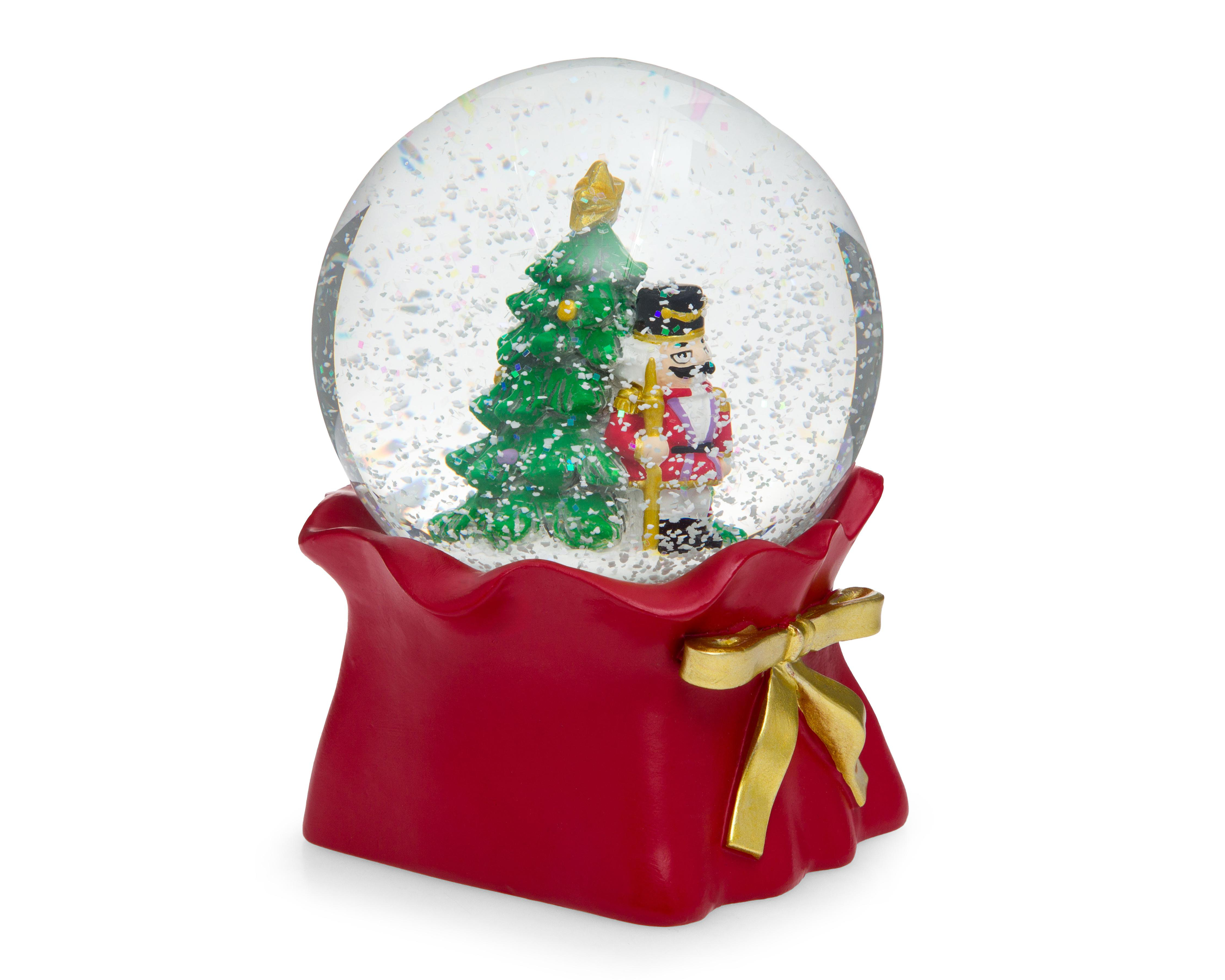 Foto 3 pulgar | Figura Decorativa de Navidad Globo Regalo de Resina