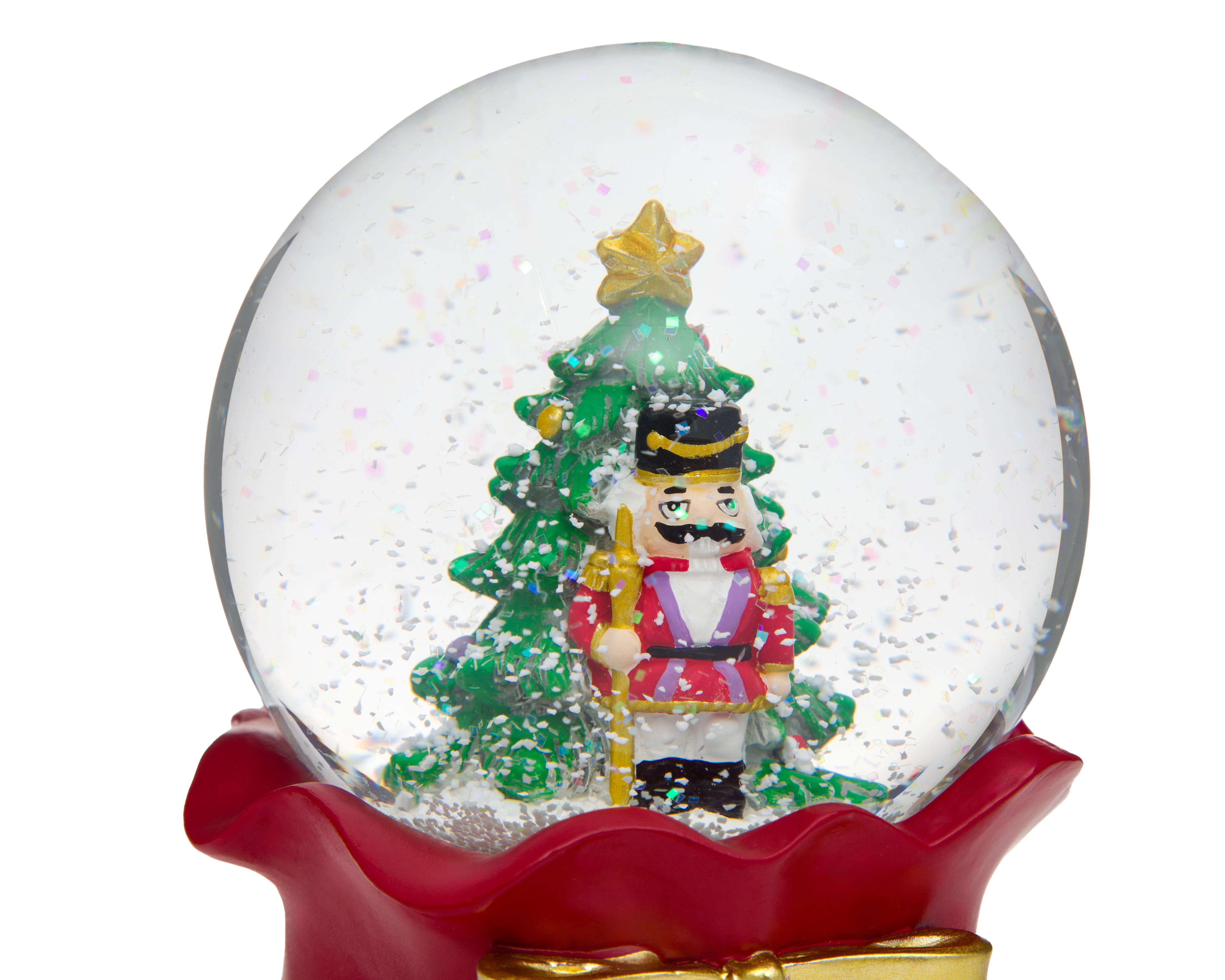 Foto 4 pulgar | Figura Decorativa de Navidad Globo Regalo de Resina