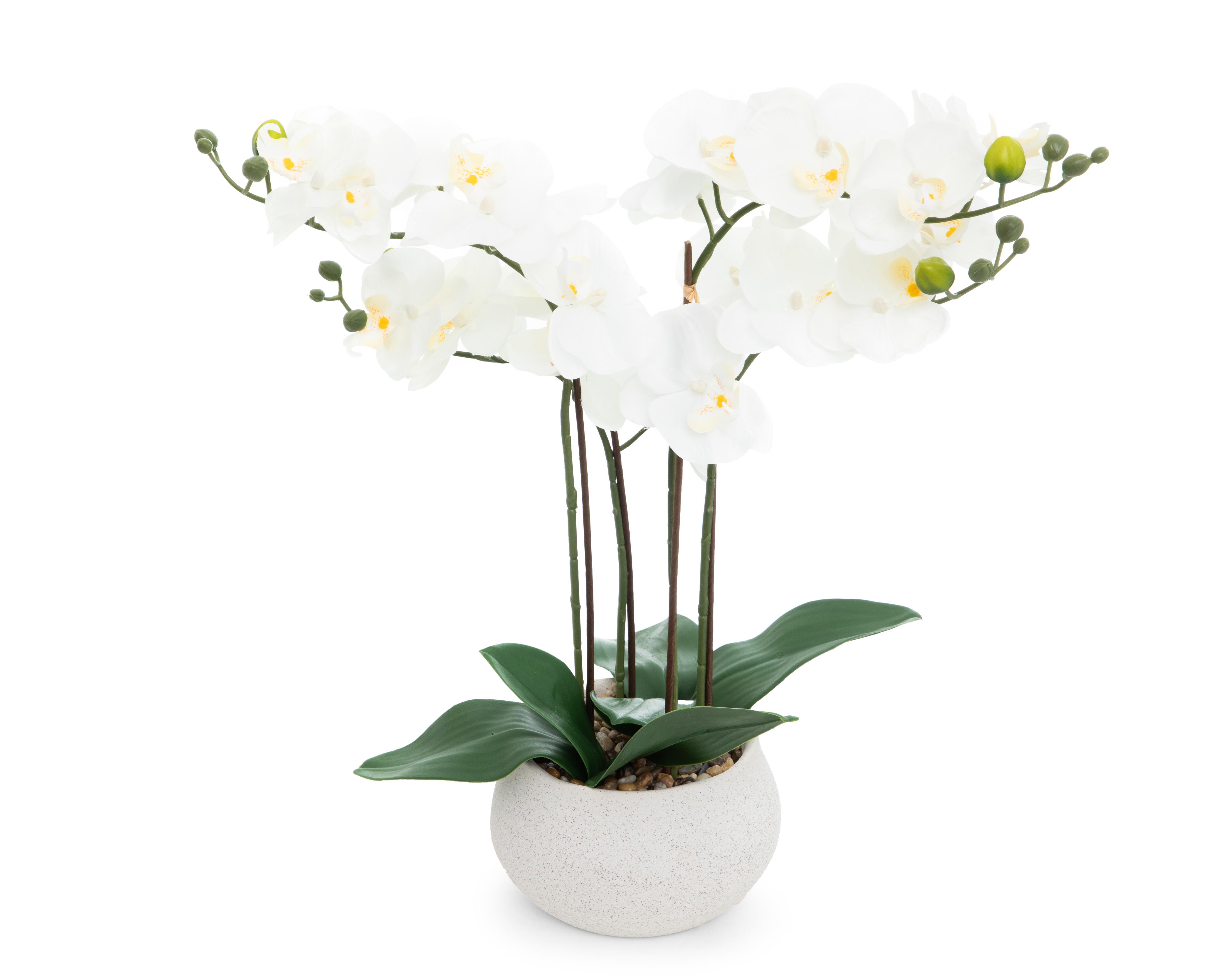 Foto 3 pulgar | Orquídea Artificial con Maceta Starhaus 48 cm