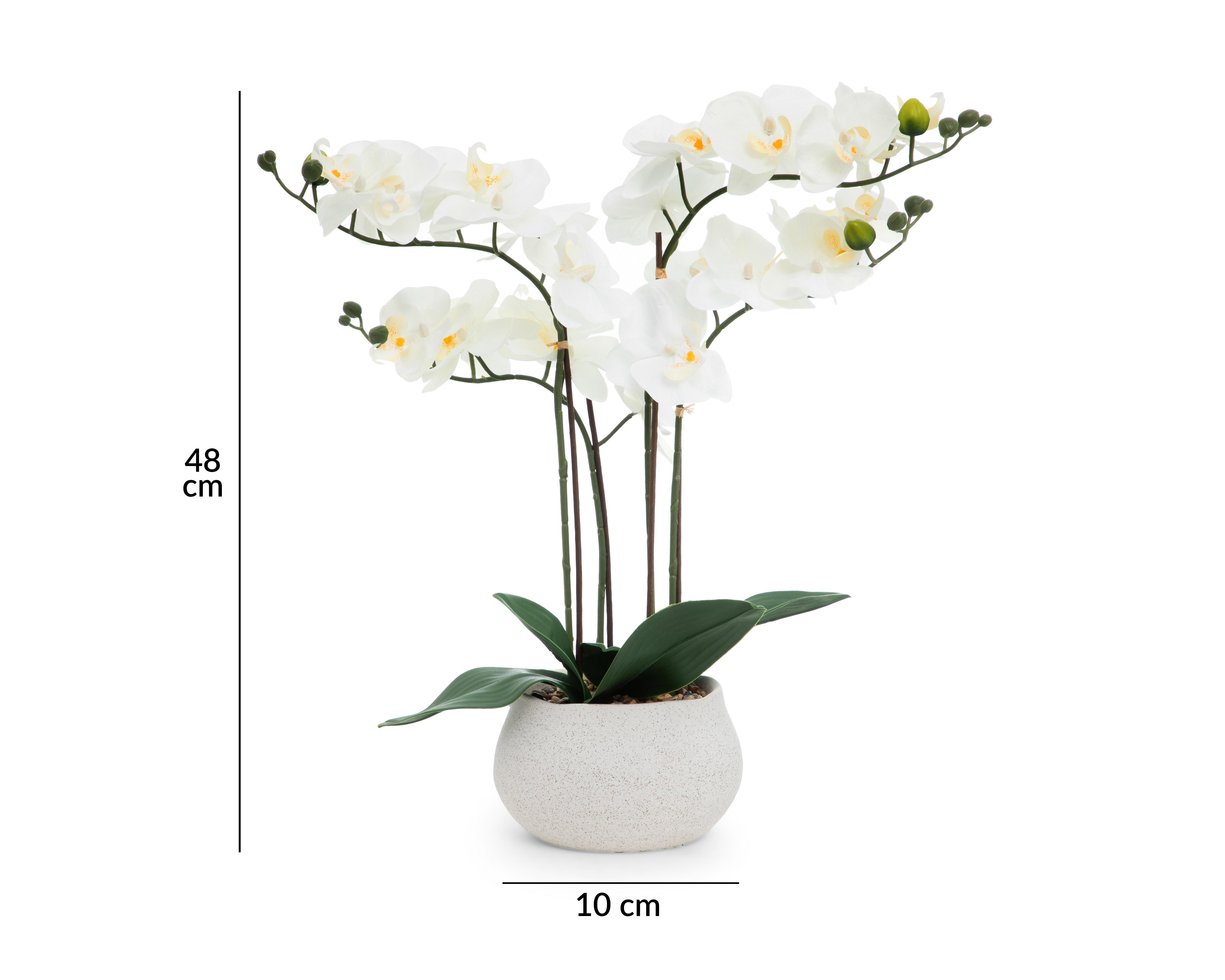 Foto 6 pulgar | Orquídea Artificial con Maceta Starhaus 48 cm