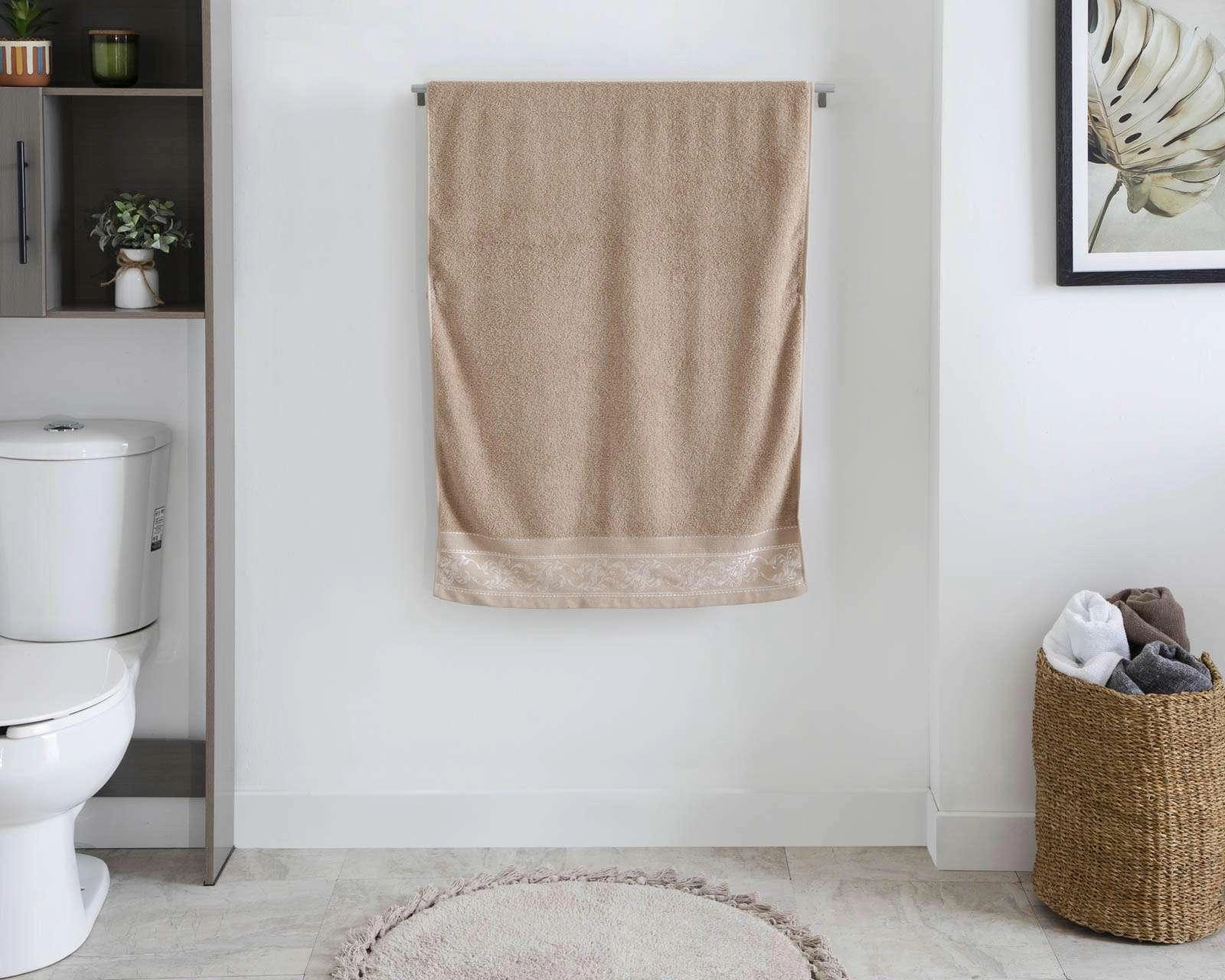 Foto 5 pulgar | Toalla de Medio Baño Ashton Beige