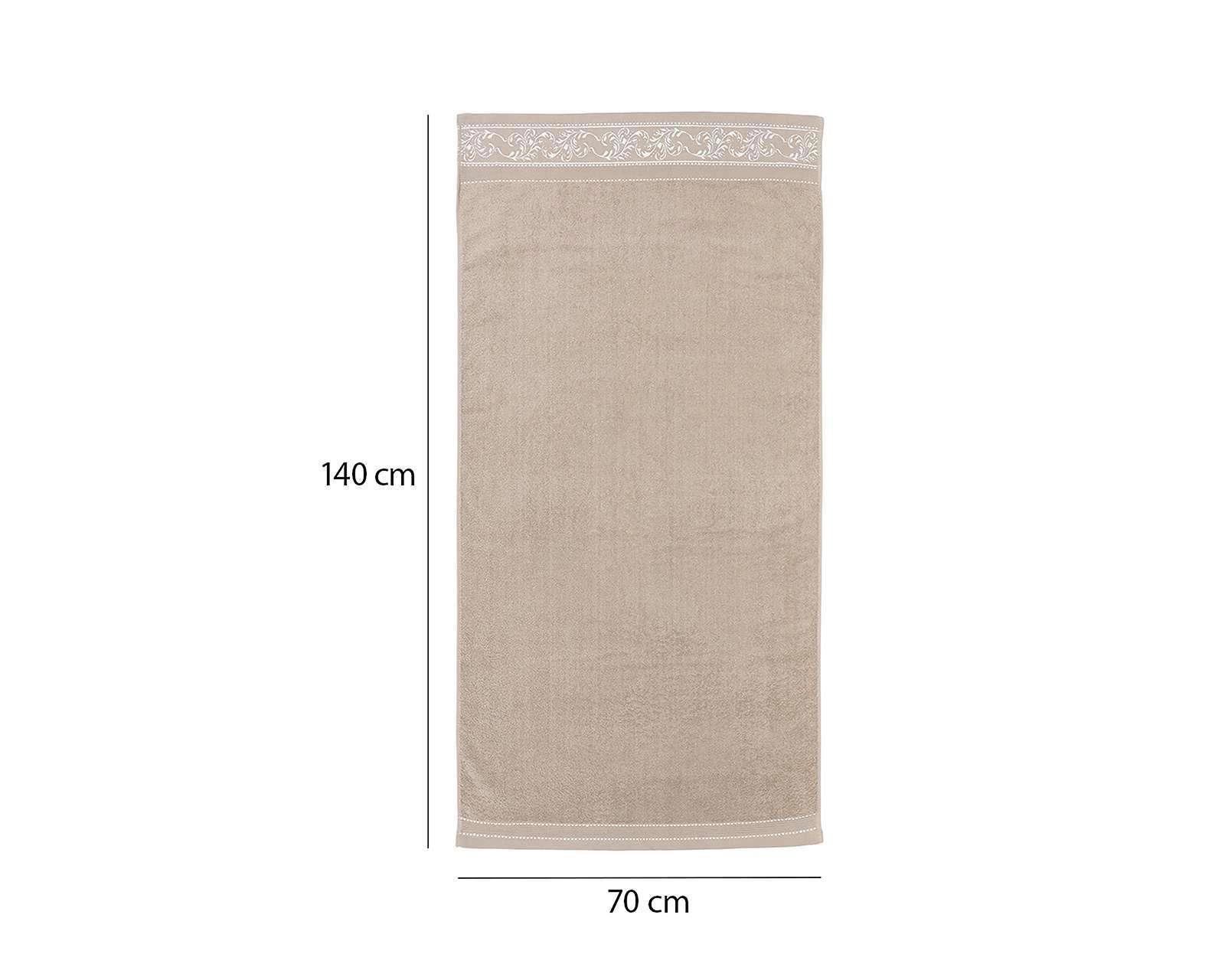 Foto 6 pulgar | Toalla de Medio Baño Ashton Beige