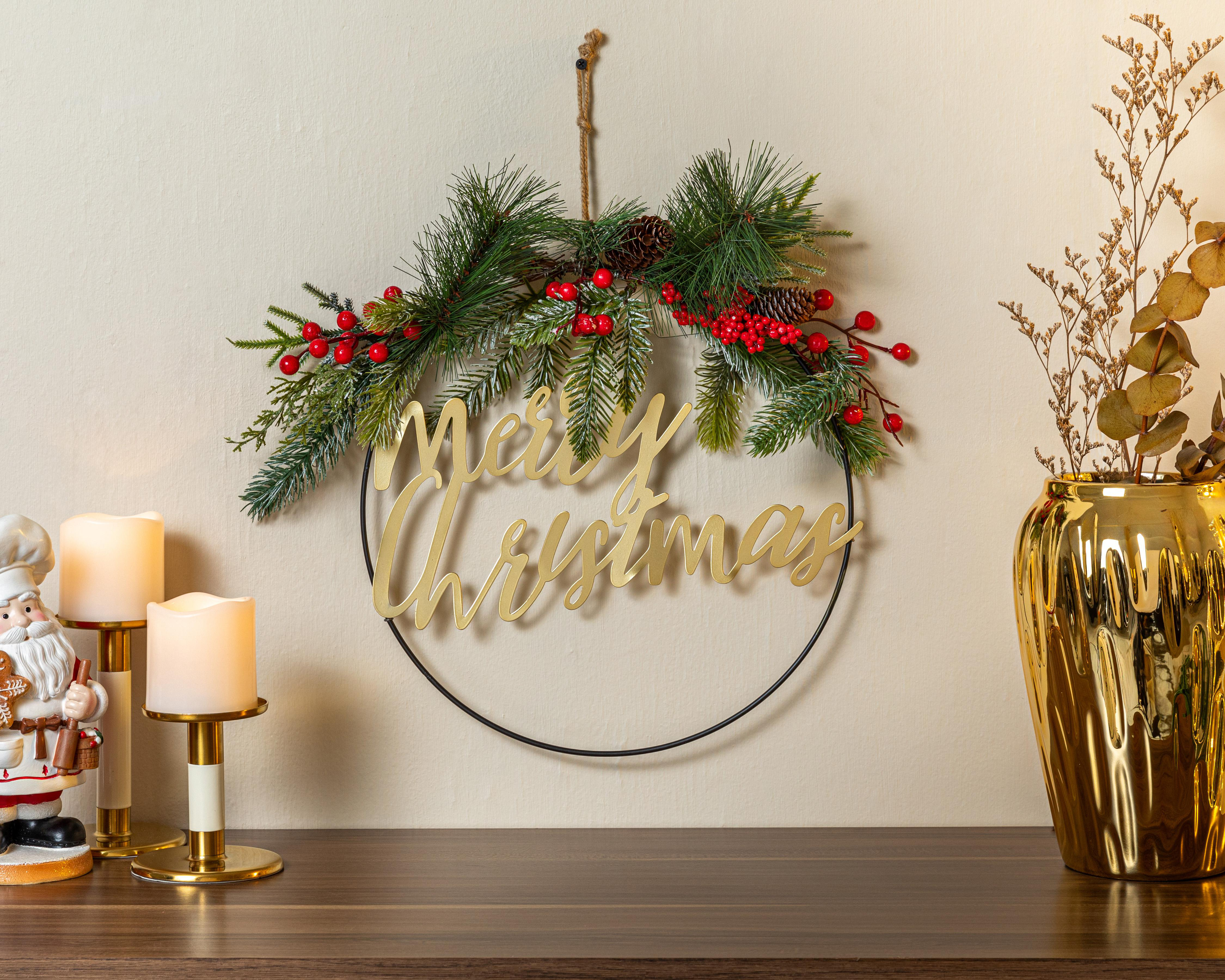 Foto 4 | Letrero Decorativo de Navidad Xmas Wall de Metal y Plástico