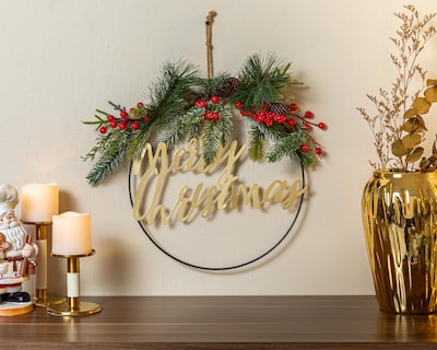 Foto 4 | Letrero Decorativo de Navidad Xmas Wall de Metal y Plástico