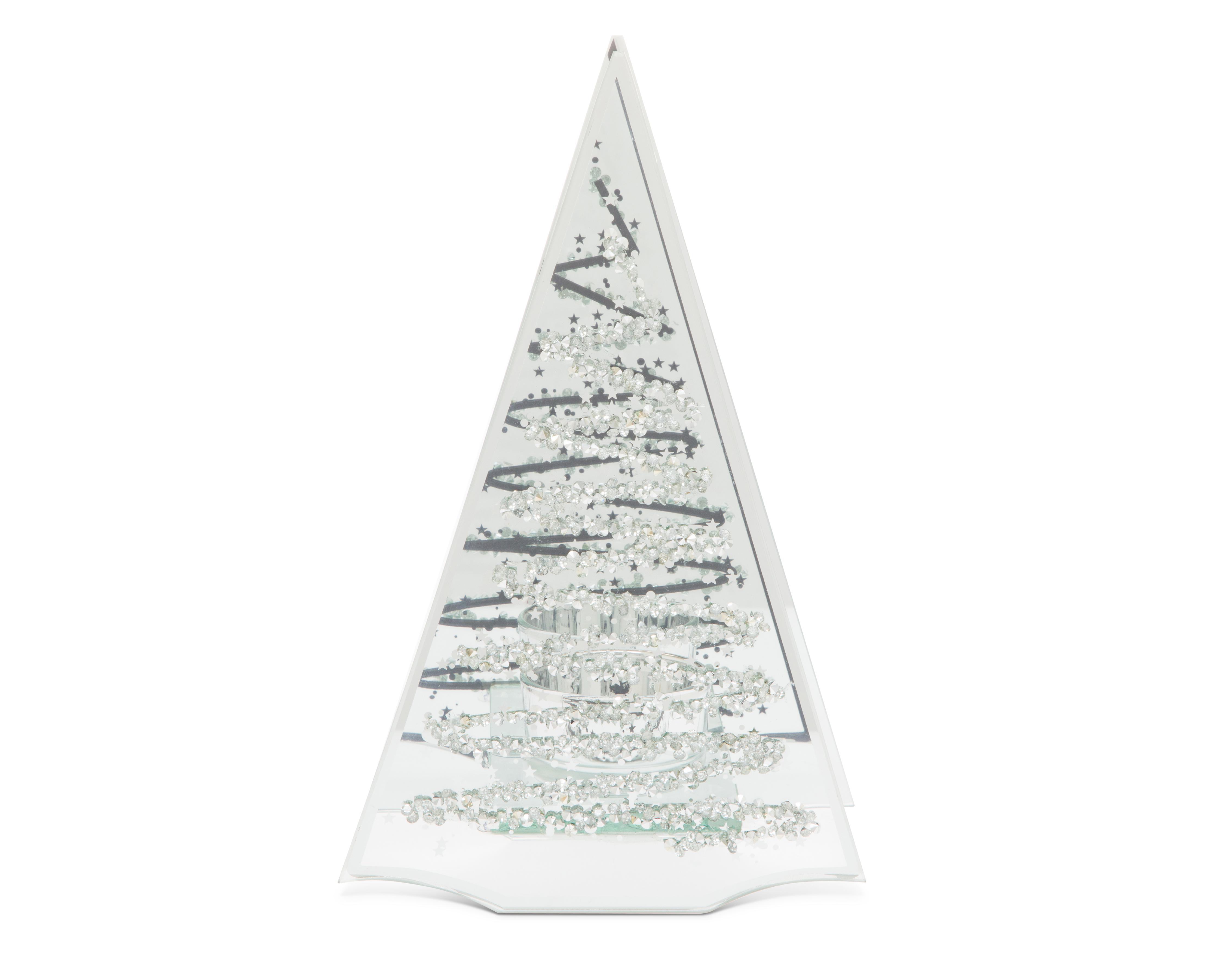 Foto 2 pulgar | Portavela de Pino Navideño Centropino de Cristal