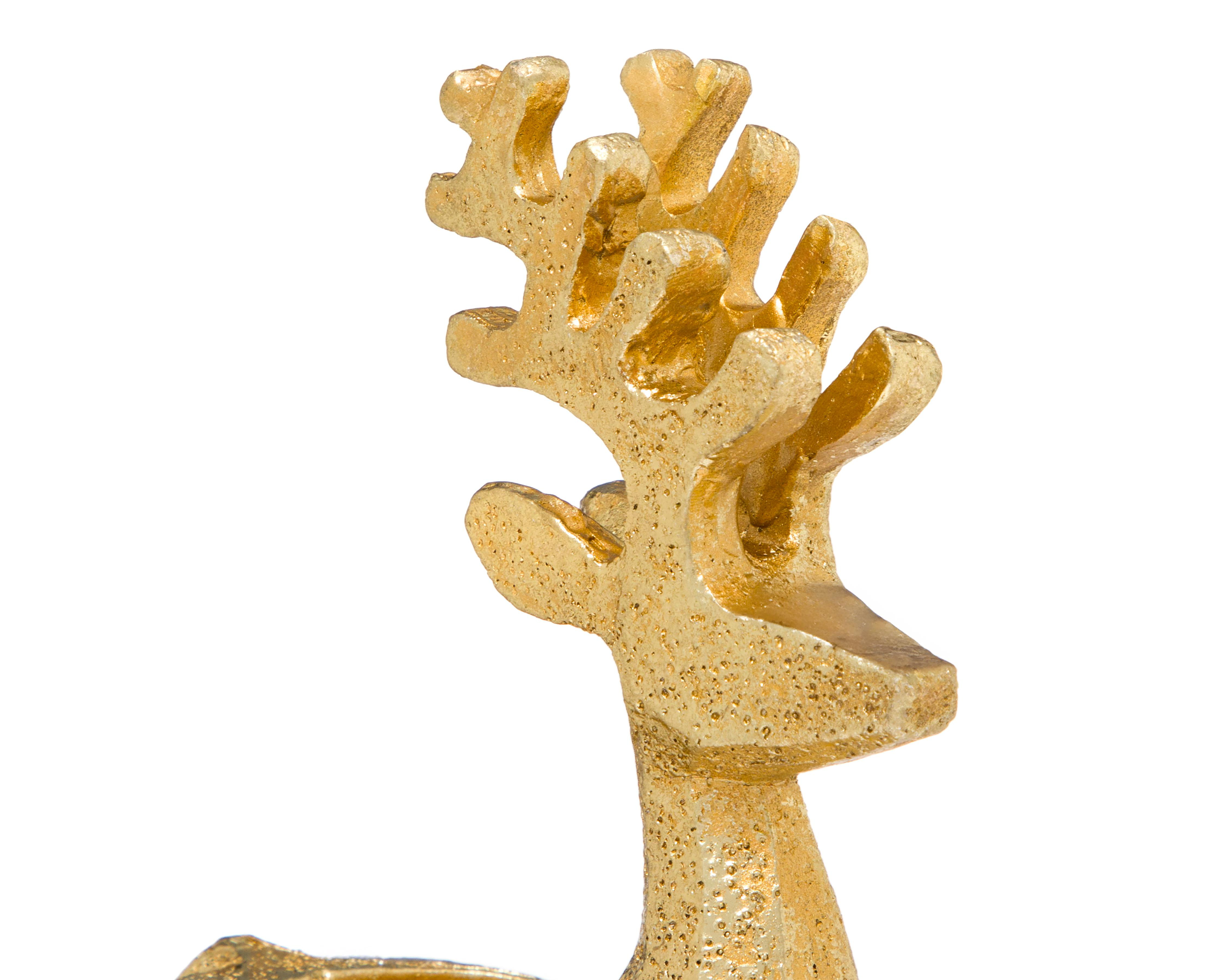 Foto 5 pulgar | Candelabro de Reno de Navidad Tamara de Resina