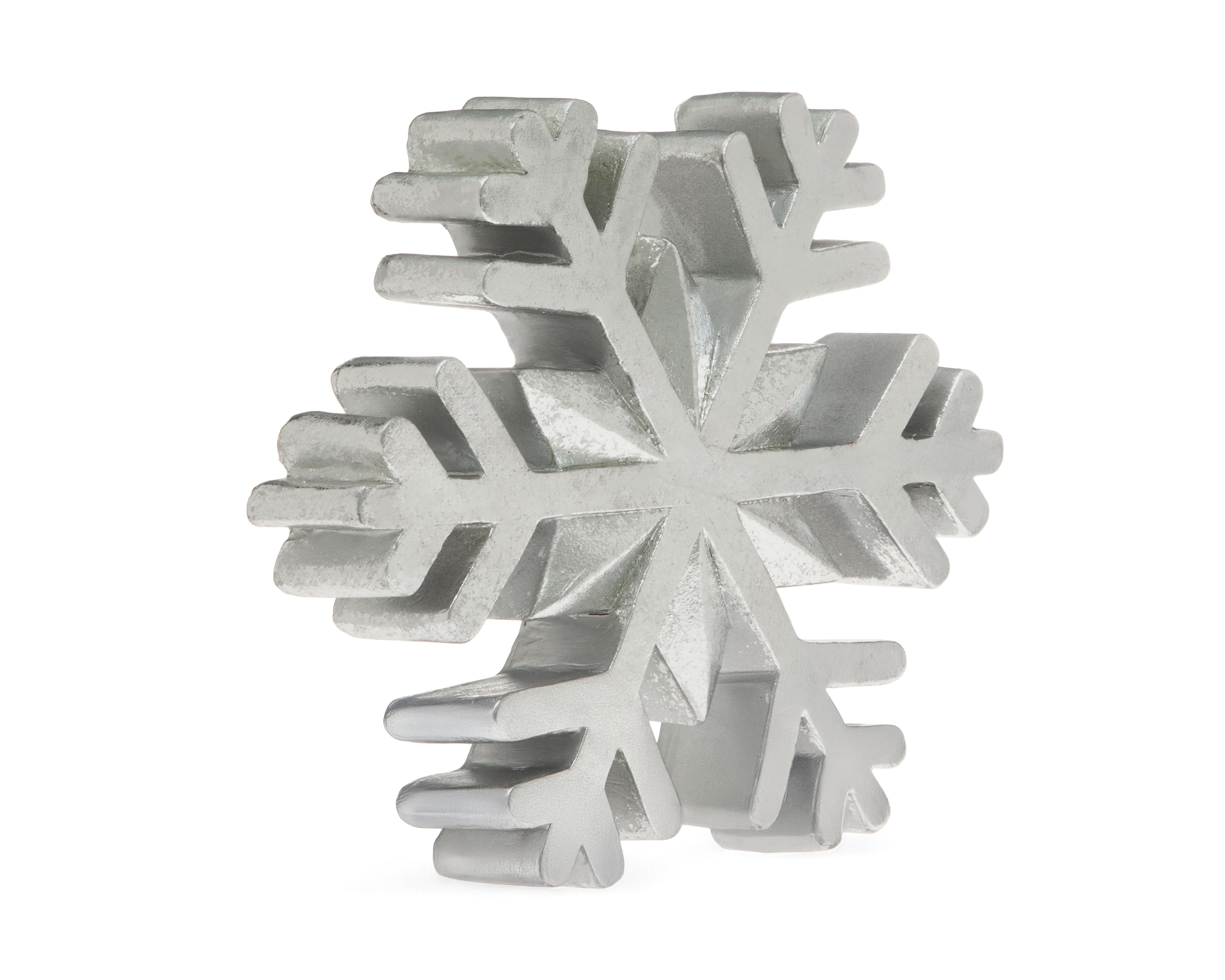 Foto 2 pulgar | Figura Decorativa Copo de Nieve de Navidad Silvy Flake de Resina