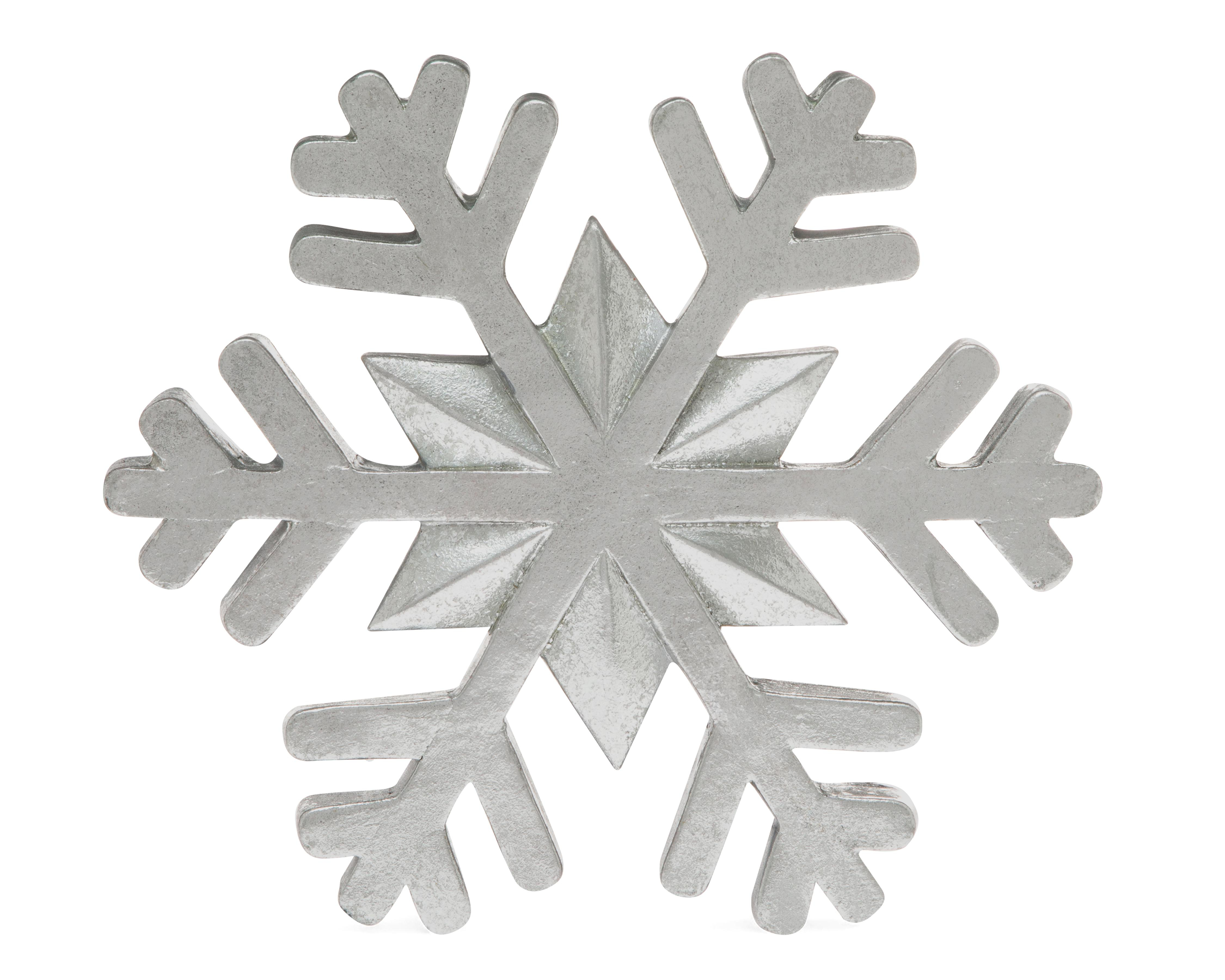 Foto 4 pulgar | Figura Decorativa Copo de Nieve de Navidad Silvy Flake de Resina