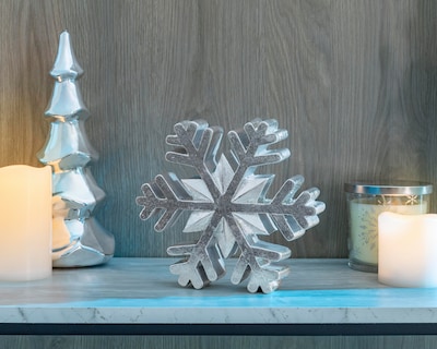 Foto 5 | Figura Decorativa Copo de Nieve de Navidad Silvy Flake de Resina