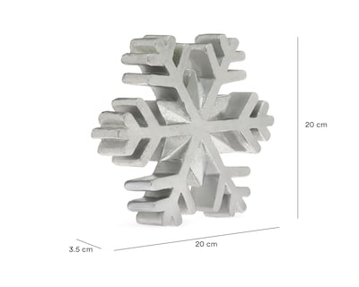 Foto 6 | Figura Decorativa Copo de Nieve de Navidad Silvy Flake de Resina