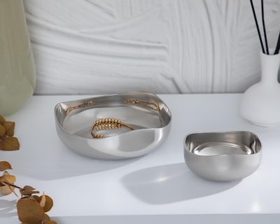 Foto 4 | Charola Decorativa Silva de Acero Inoxidable