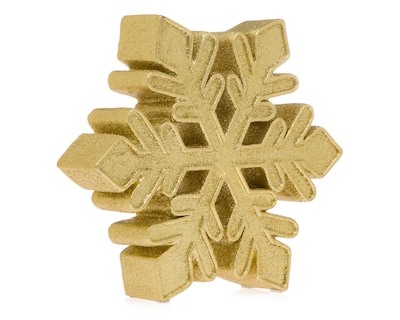 Foto 1 | Figura Decorativa Copo de Nieve de Navidad Oro Flake de Resina