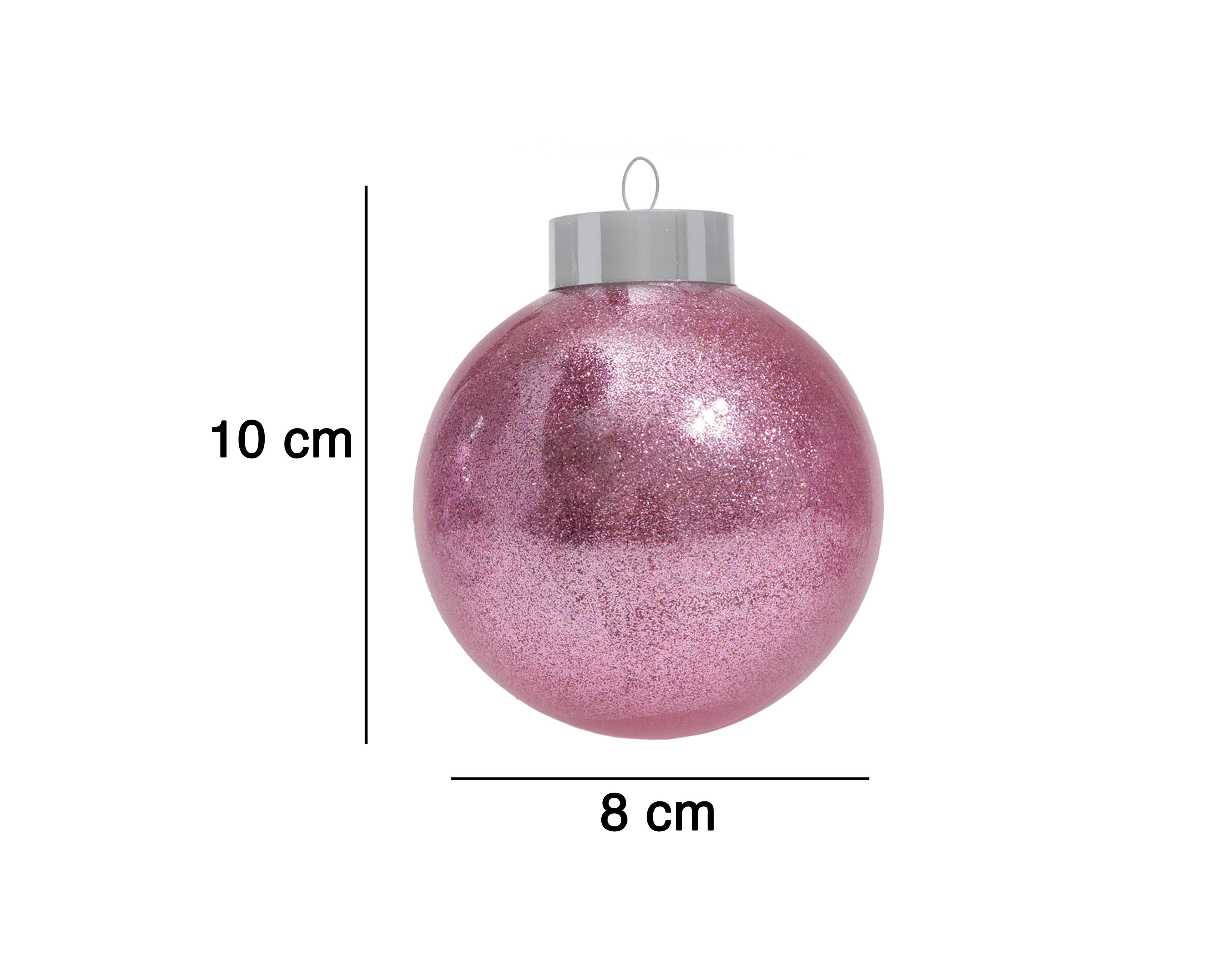 Foto 5 | Esferas Navideñas Pinky 6 Piezas