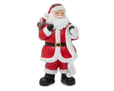 Foto 3 | Figura Decorativa Santa Claus de Navidad Morralito de Resina