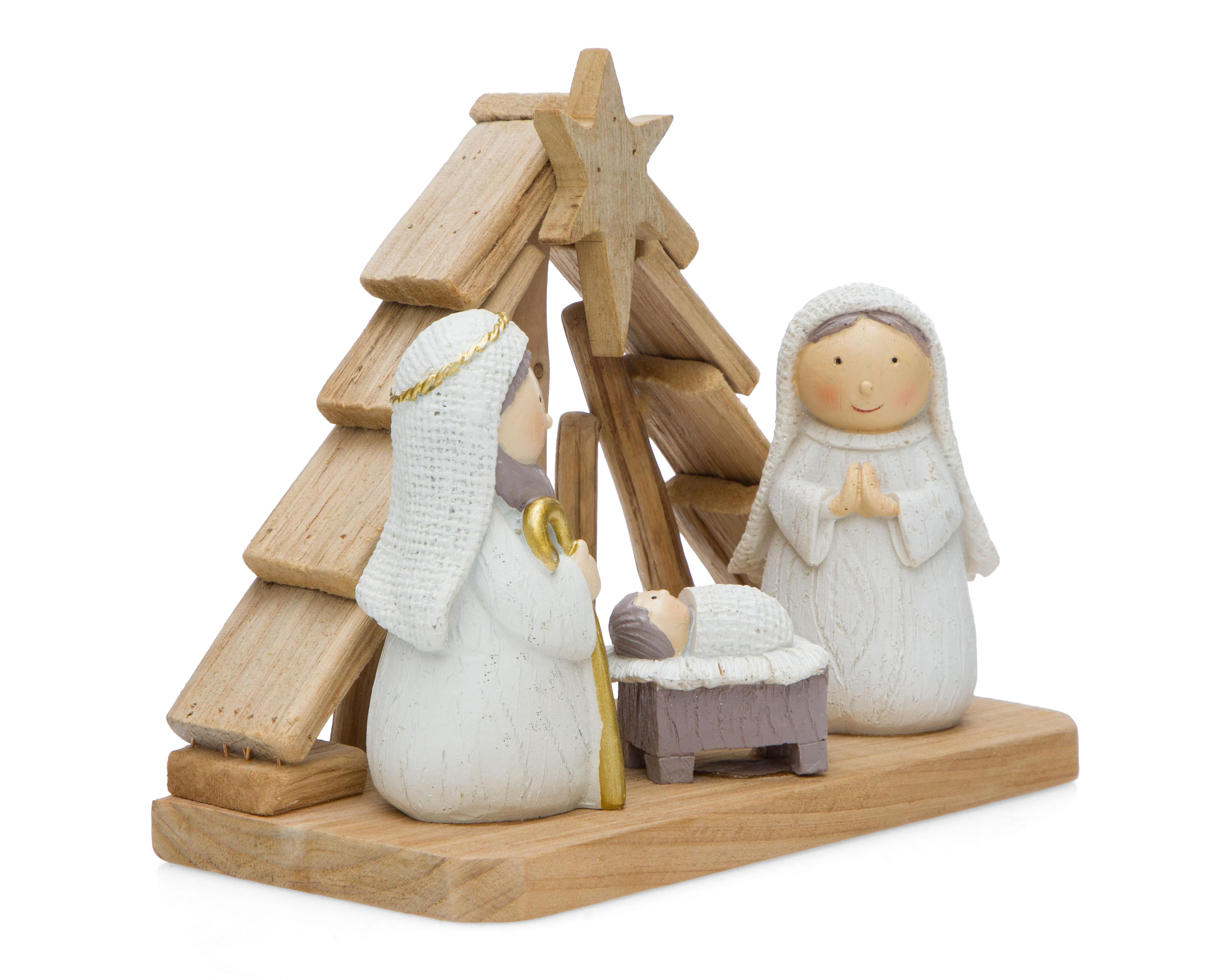 Foto 1 | Figura Decorativa de Navidad Nacimiento Niño Dios de Poliresina
