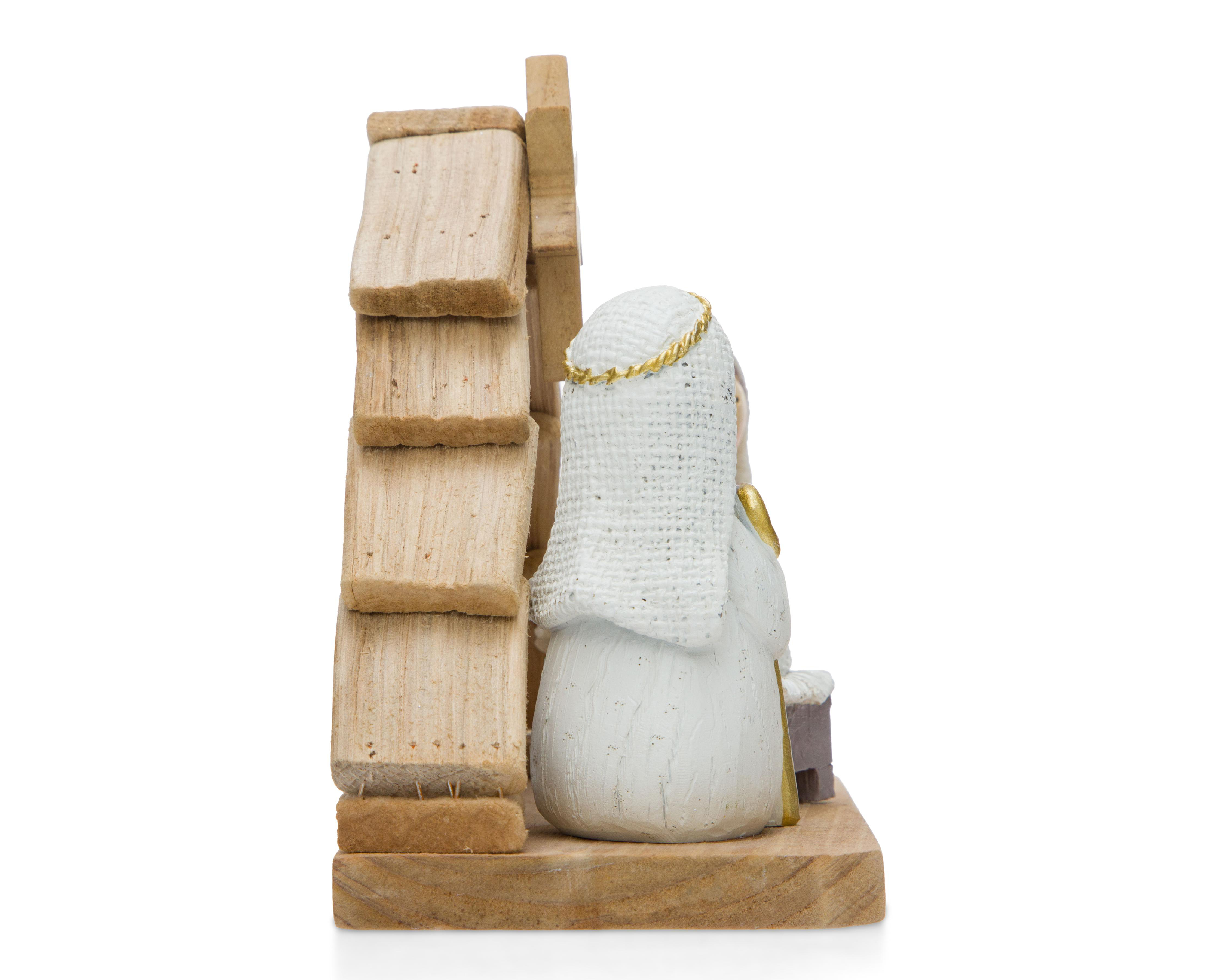 Foto 2 | Figura Decorativa de Navidad Nacimiento Niño Dios de Poliresina