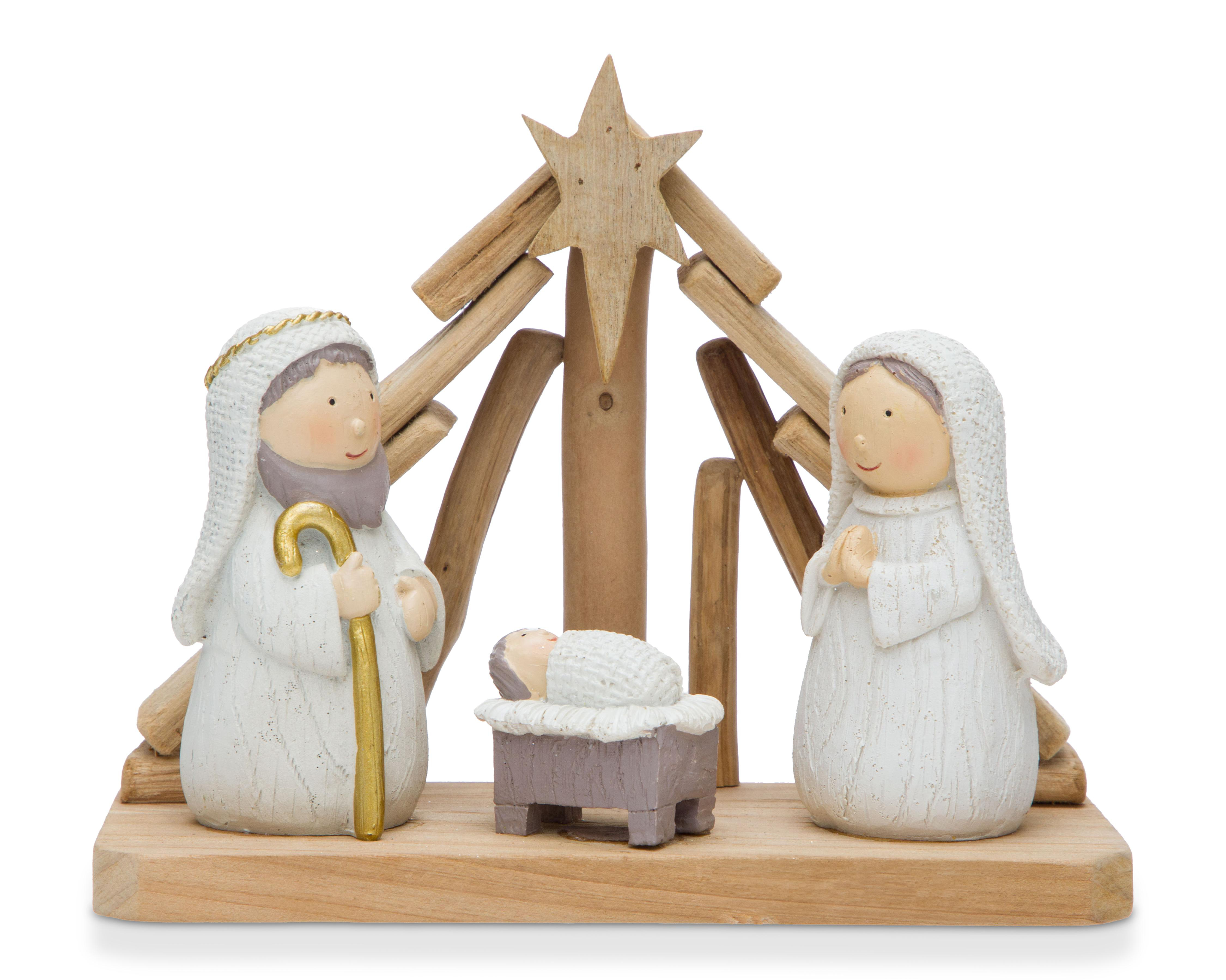 Foto 3 | Figura Decorativa de Navidad Nacimiento Niño Dios de Poliresina