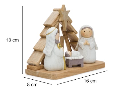Foto 6 | Figura Decorativa de Navidad Nacimiento Niño Dios de Poliresina