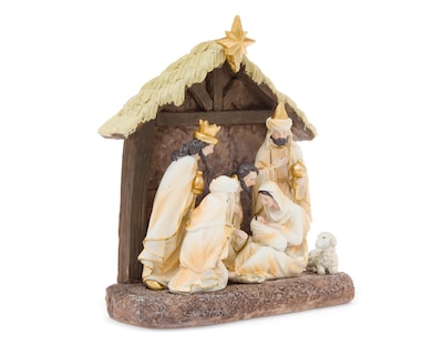 Foto 1 | Escultura Decorativa de Navidad Nacimiento de Poliresina
