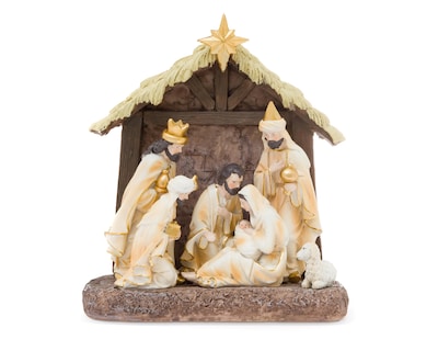 Foto 3 | Escultura Decorativa de Navidad Nacimiento de Poliresina