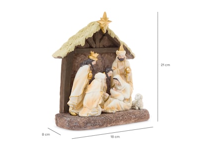 Foto 6 | Escultura Decorativa de Navidad Nacimiento de Poliresina