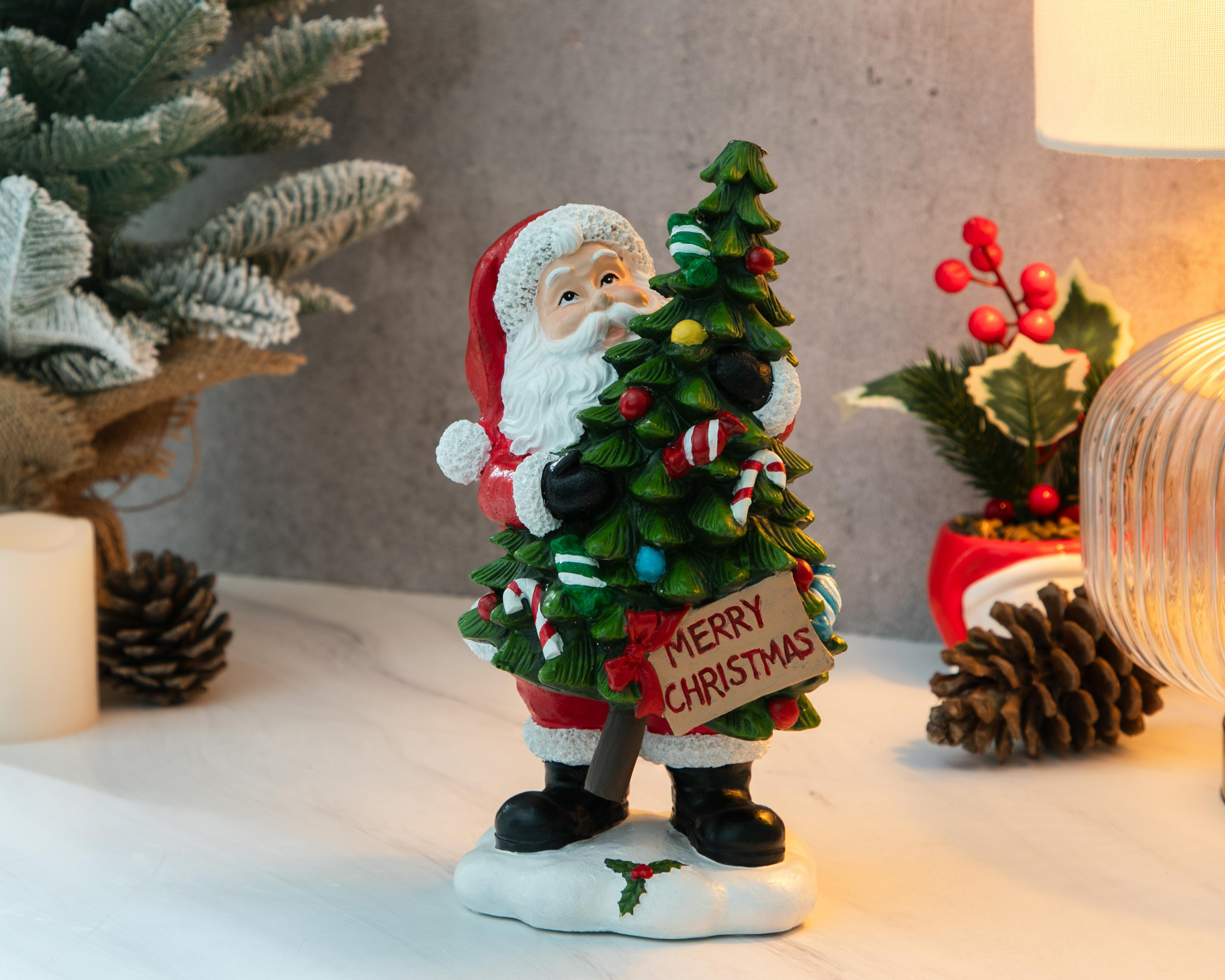 Foto 6 pulgar | Figura de Papá Noel de Navidad Noelo de Resina