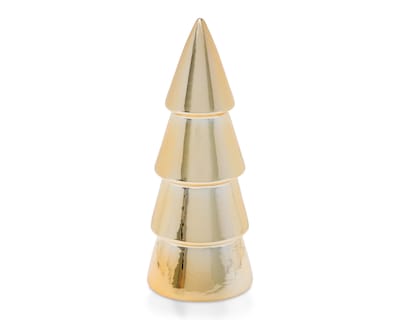 Foto 1 | Figura Decorativa Pino de Navidad Golden Pine de Cerámica